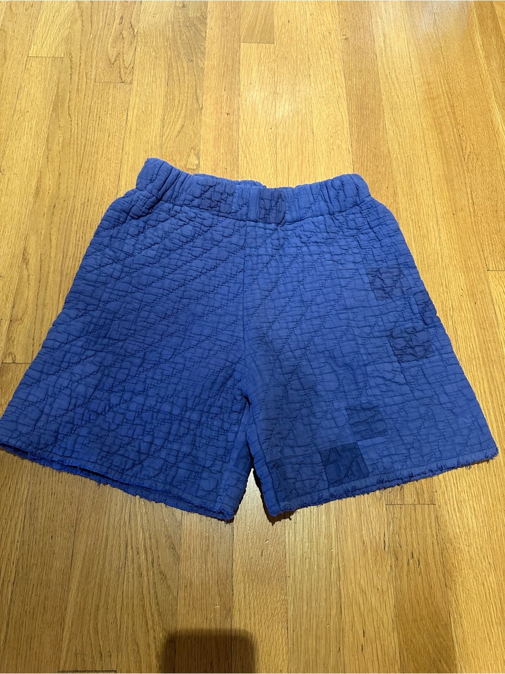 Anemone Indigo Quilt Shorts